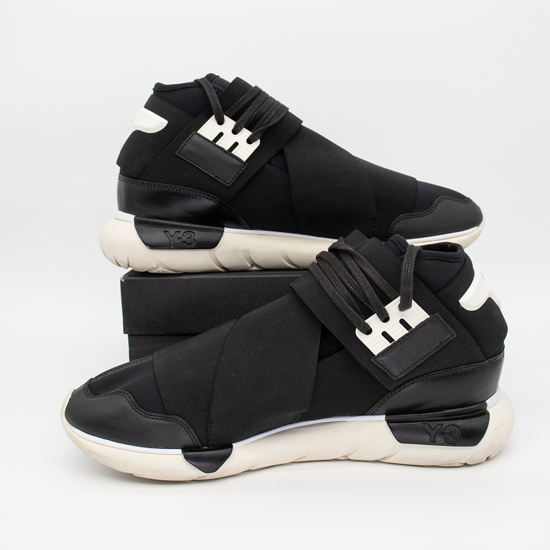 Y-3 Qasa High Black White Size 10.5