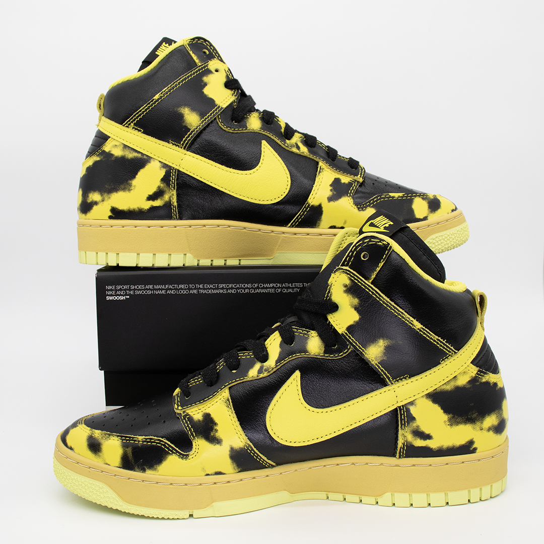 Nike Dunk High 1985 SP Yellow Acid Wash Size 11