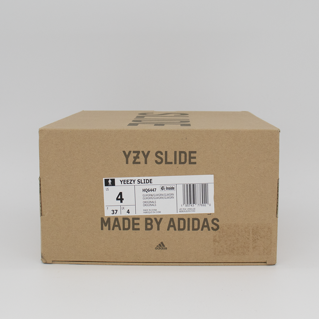 adidas Yeezy Slide Glow Green Size 4