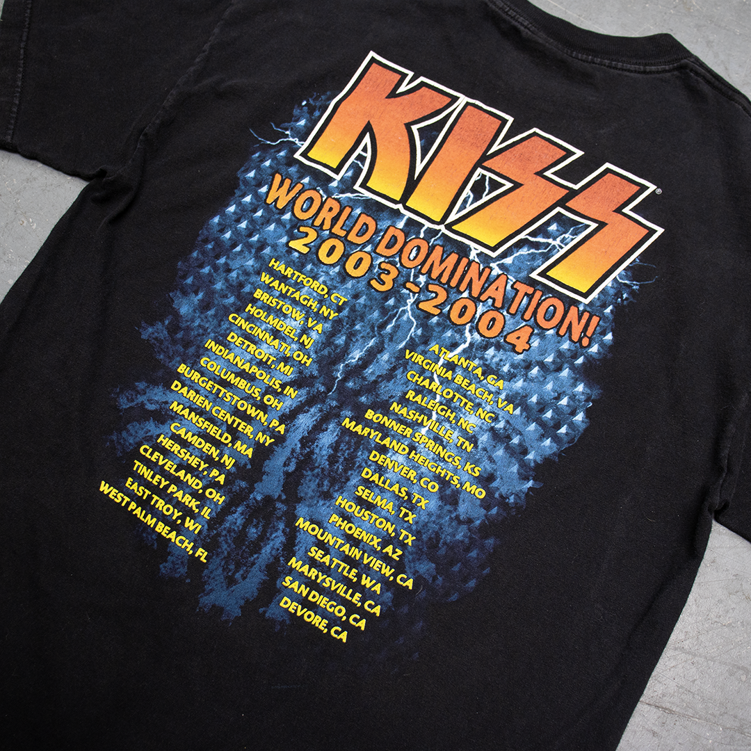 Vintage Kiss Tour Shirt Size Large