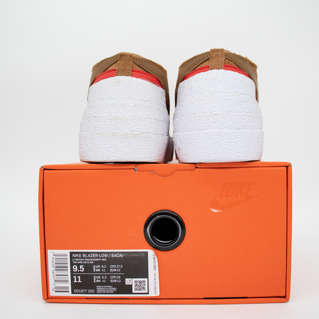 Nike Blazer Low sacai British Tan Size 9.5