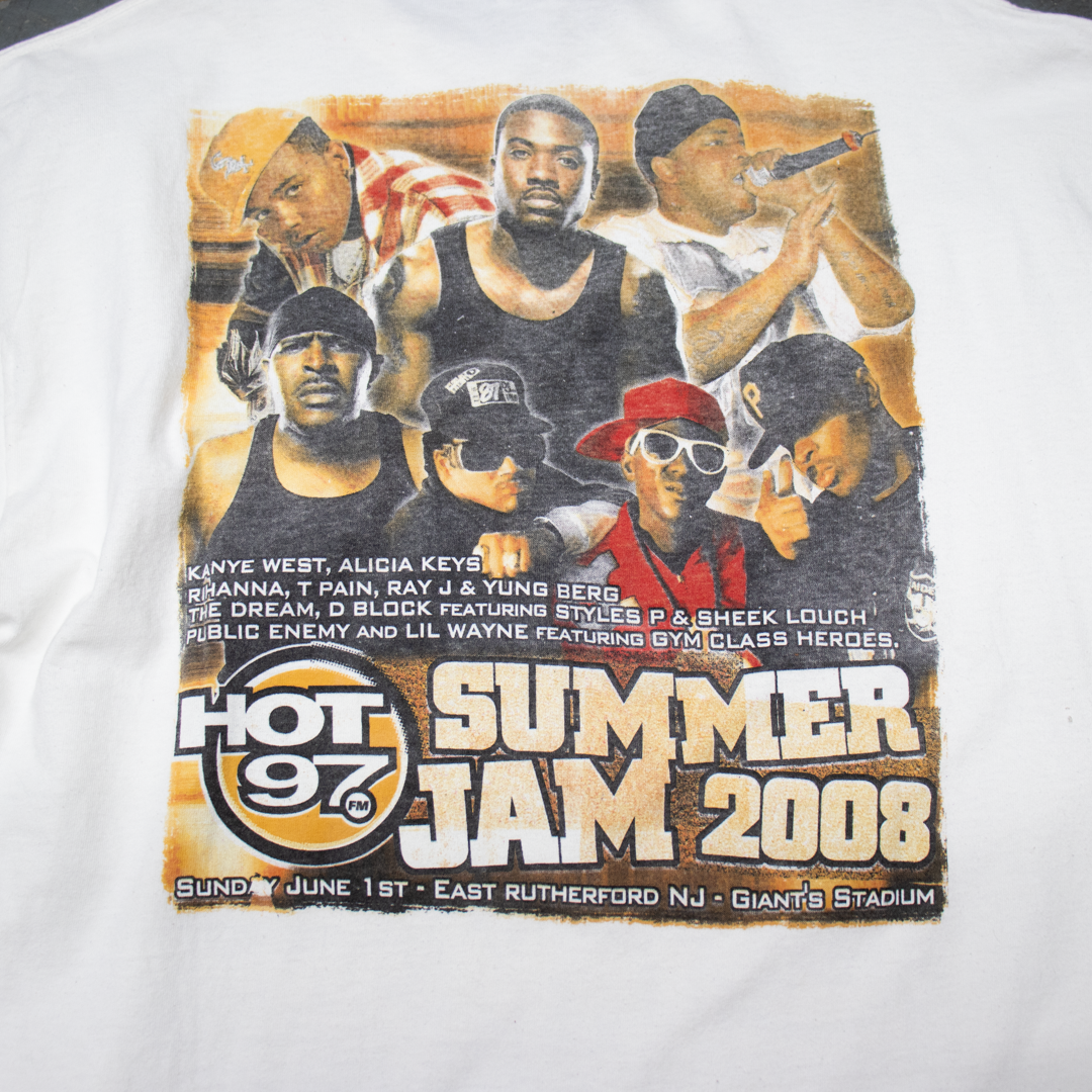 Vintage Hot 97 FM 2008 Summer Jam Shirt Size XL