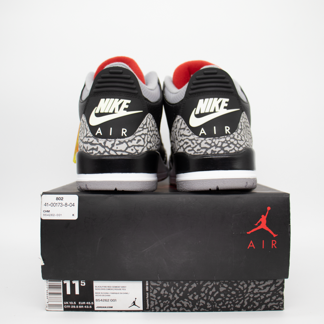 Jordan 3 Retro Black Cement Size 11.5