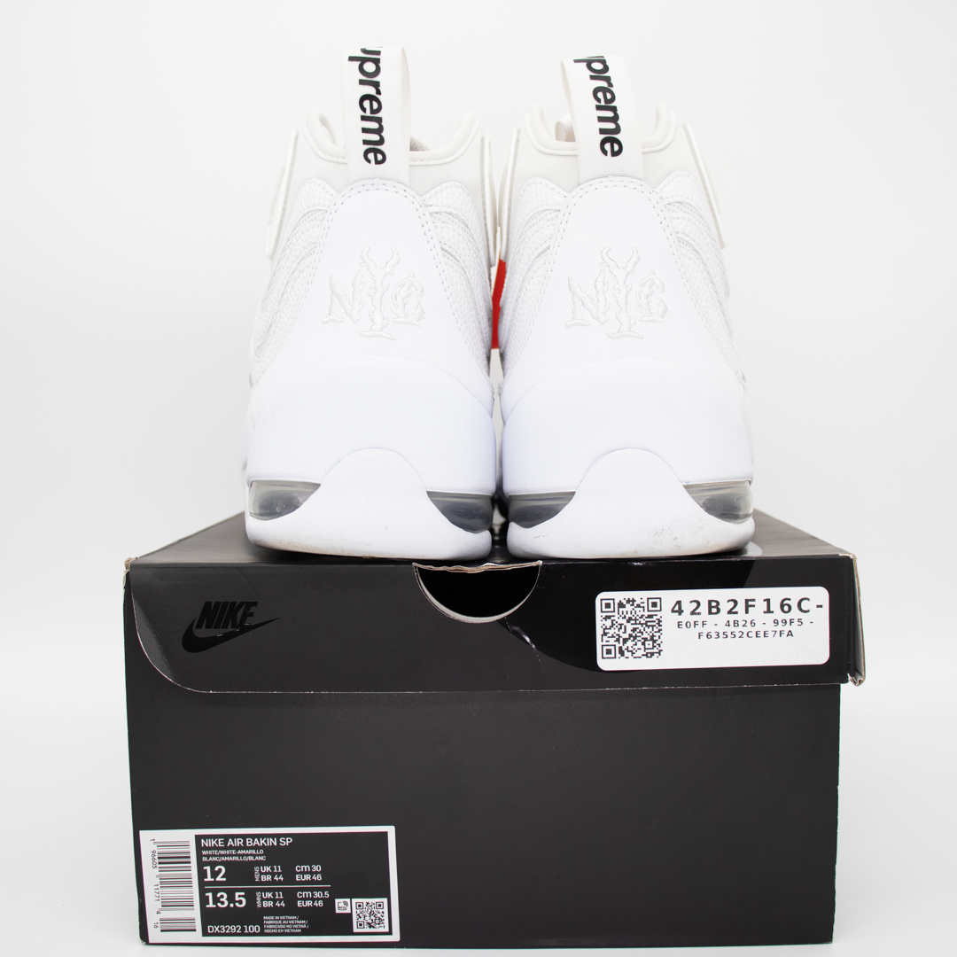 Nike Air Bakin SP Supreme White Size 12