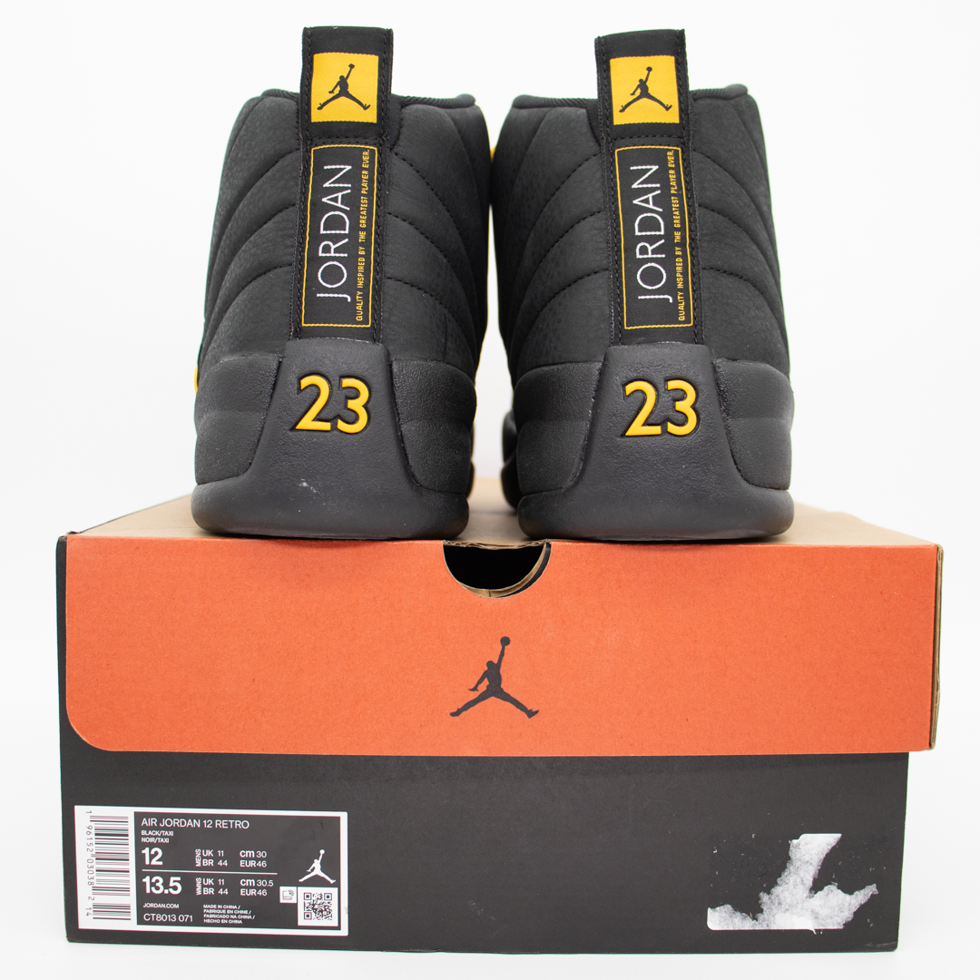 Jordan 12 Retro Black Taxi Size 12