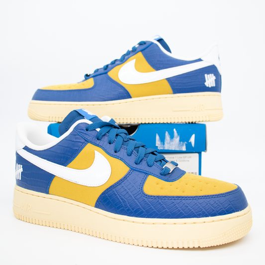 Nike Air Force 1 Low SP Undefeated 5 On It Blue Yellow Croc Size 12