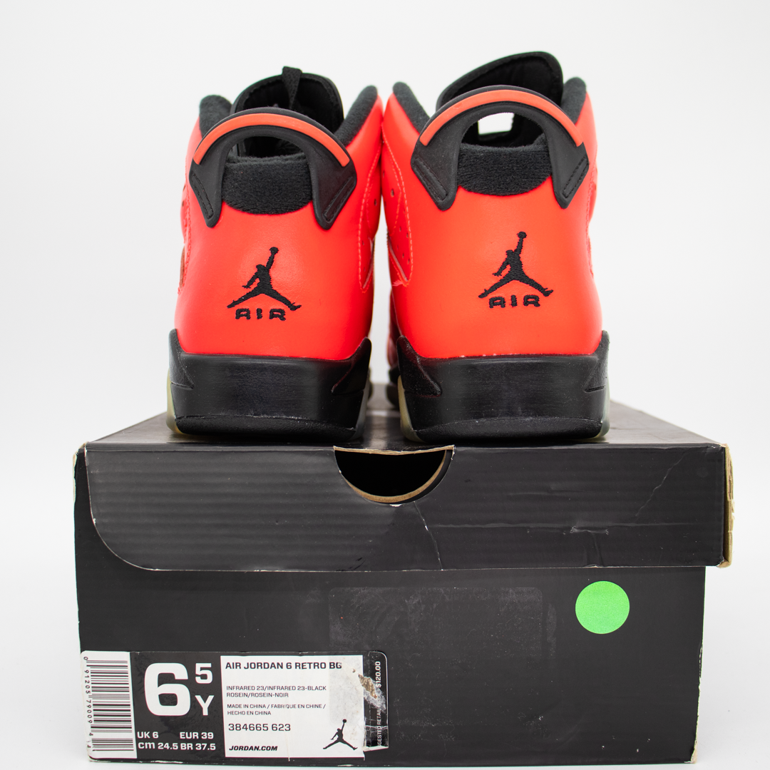 Jordan 6 Retro Infrared 23 (Toro) Size 6.5Y