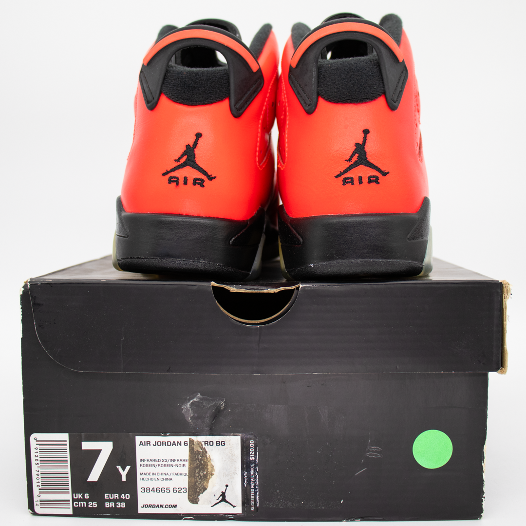 Jordan 6 Retro Infrared 23 (Toro) Size 7Y