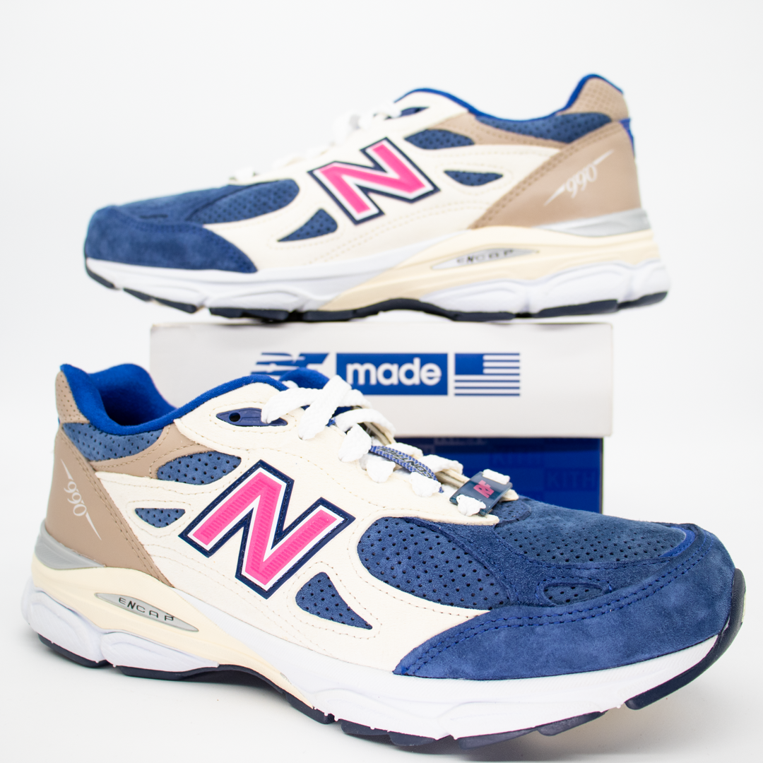 New Balance 990v3 MiUSA Kith Daytona (with Socks) Size 8.5