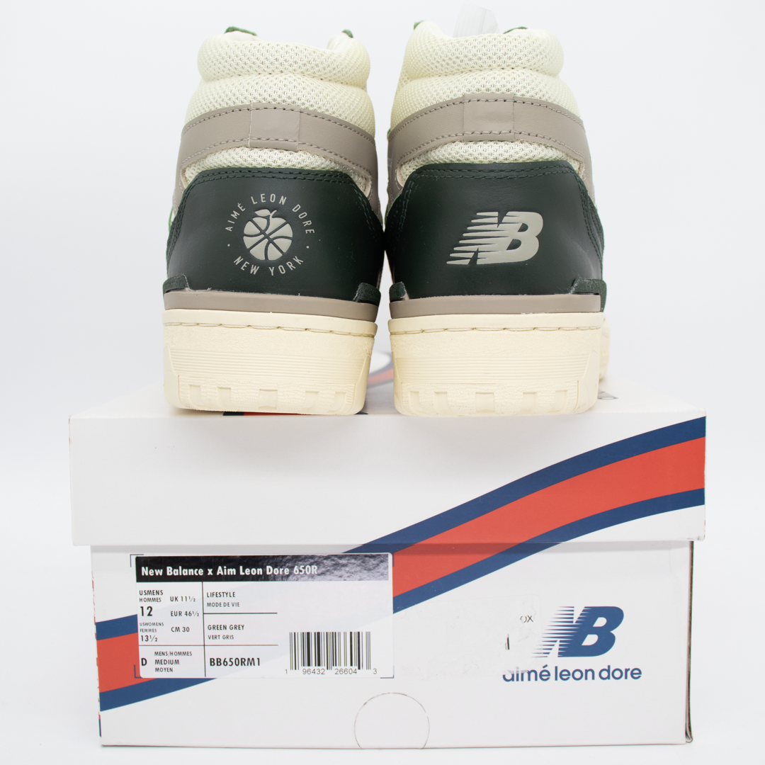 New Balance 650R Aime Leon Dore White Green Size 12